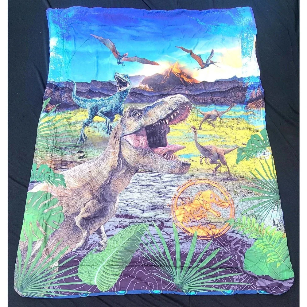 Jurassic World Twin Reversible Comforter Blanket